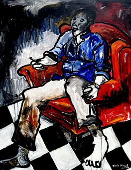 Oshorenoya David Francis, ‘Blue Conversation’, 2023