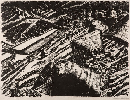 Edward Wadsworth, ‘Ladle Slag, Old Hill,1 ’, 1919
