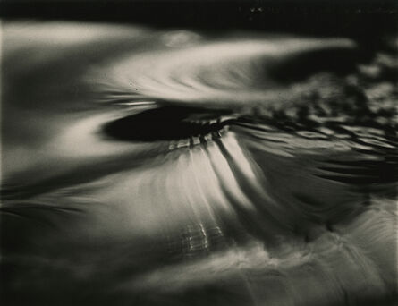 Joseph Jachna, ‘Water close-up, (Water series, ribed shaped water forms around a black center)’, 1959-printed c1959