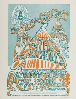 Ned Lamont, ‘Buffalo Springfield: a very rare colour variant U.S. concert handbill’, 1966