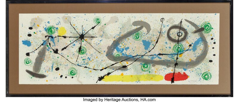 Joan Miró, ‘Le lezard aux plumes d'or, pl.8’, 1967, Print, Lithograph in colors on wove paper, Heritage Auctions