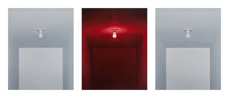 Fabio Flaks, ‘Luz Vermelha (Tripitch)’, 2013, Painting, Oil on canvas, 3 paintings (100 x 80 cm each), Galeria Pilar