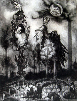 James Egleson, ‘Enigma of Peace and the Mourners’, 1968