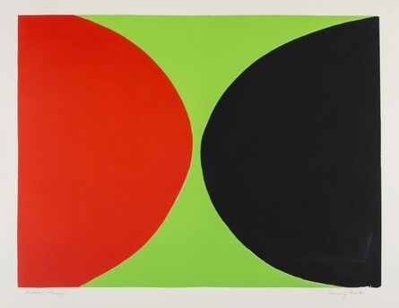 Terry Frost, ‘Red and Black on Green (Kemp 44)’, 1968