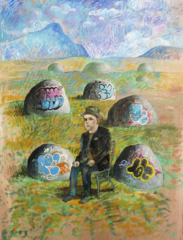 Noah Becker, ‘Graffiti Rock Mountain’, 2019