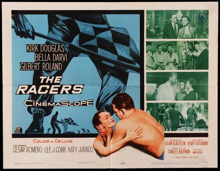 Anon, ‘RACERS half-sheet original  American movie poster '55 Kirk Douglas, car racing!’, 1955