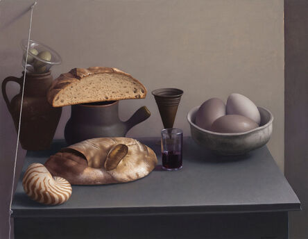 Amy Weiskopf, ‘Still Life with Bread, Shell and Eggs’, 2016