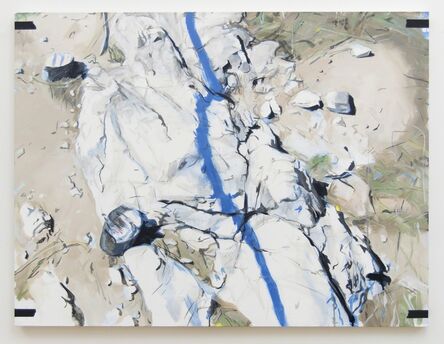 Eric LoPresti, ‘Rocks with blue tape’, 2018
