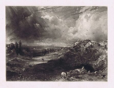 John Constable, ‘A Heath (Hampstead Heath, Stormy Noon-Sand Diggers)’, 1830