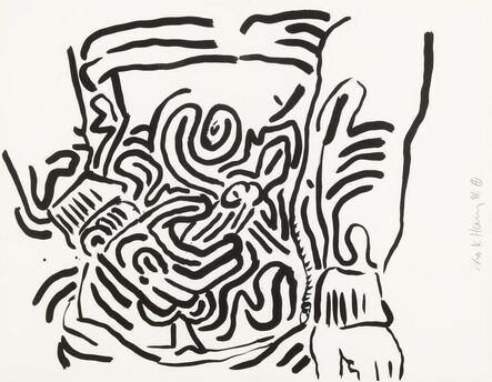 Keith Haring, ‘Plate 2 from Bad Boys’, 1986