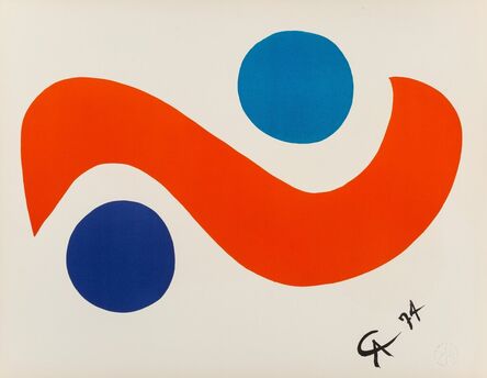 Alexander Calder, ‘Untitled, from Flying Colors (four works)’, 1974