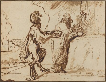Rembrandt van Rijn, ‘Satan Tempting Christ to Change Stones into Bread’, 1635/1640