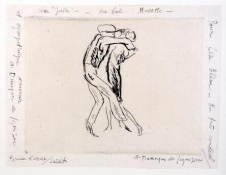 André Dunoyer de Segonzac, ‘La Java / Une "Java" au bal Musette’, 1929