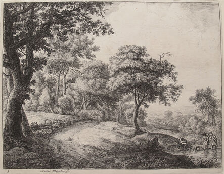 Anthonie Waterloo, ‘The Great Landscapes III, (3rd State)’, ca. 1650