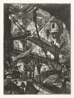 Giovanni Battista Piranesi, ‘The Drawbridge, plate VII from the series Carceri d'Invenzione’, 1745-printed later