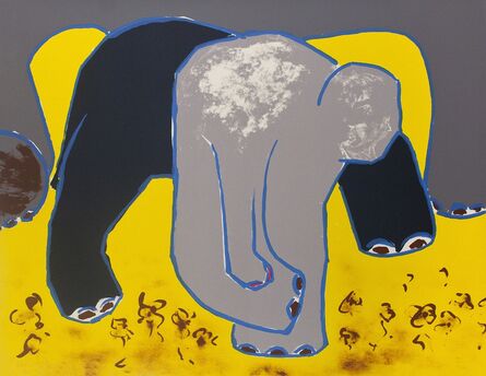 David Hare, ‘Elephant In Violets’, 1987