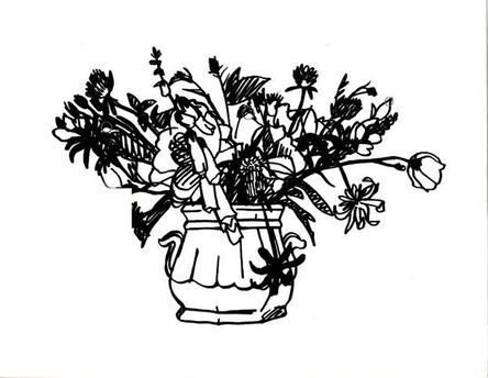 Tom Wesselmann, ‘Wildflower Bouquet (Two handled vase) ’, 1988