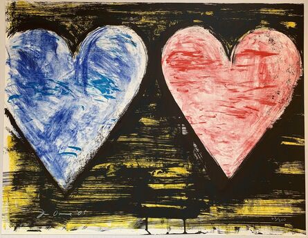 Jim Dine, ‘Two Hearts at Sunset’, 2005