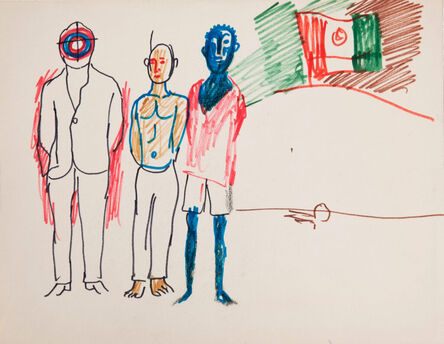 Antonio Berni, ‘Sin título (Tres detenidos). De la serie “México 68”. / Untitled (Three detainees). From the series “Mexico 68”.’, ca. 1968