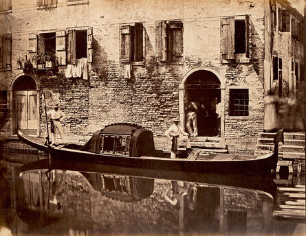 Domenico Bresolin, ‘Gondola and Reflection in Front of a House, Venice’, 1851, 55/1851, 55