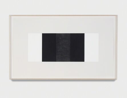 Mary Corse, ‘Untitled (Black vertical Band, Black Outer Bands) ’, 2001