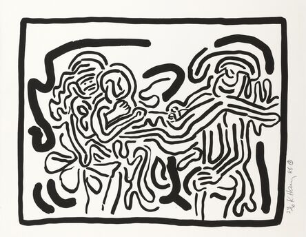 Keith Haring, ‘Bad Boys, One plate (Littmann p.57)’, 1986