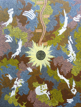 Clifford Possum Tjapaltjarri, ‘Lightning Dreaming - Mount Allen’, ca. 1990