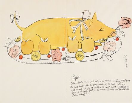 Andy Warhol, ‘Piglet from the series Wild Raspberries’, 1959