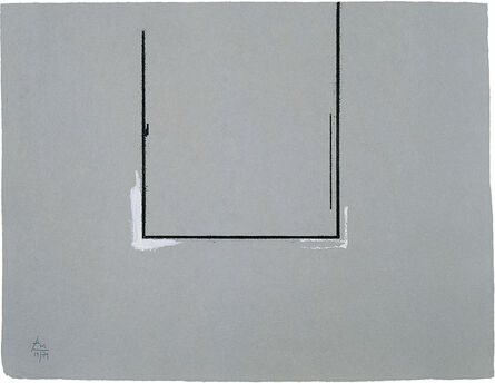 Robert Motherwell, ‘Gray Open with White Paint’, 1981