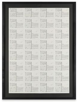 Hanne Darboven, ‘Ohne Titel Monate mit Postkarten (Januar 1990)’, 1990