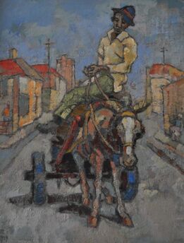 Gregoire Boonzaier, ‘Donkiekar’, 1989