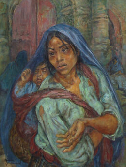 Marion Greenwood, ‘Beggar Woman, or Mexican Madonna’, ca. 1957