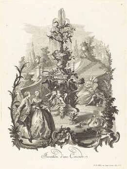 Johann Esaias Nilson, ‘Invention d'une Cascade (Design for a Cascade)’, ca. 1755/1760