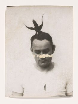 Johannes Brus, ‘Selbst mit Haarplastik (Self with Hair Sculpture)’, 1971
