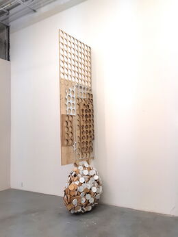 Robert Kananaj, ‘Head of Circles (Wooden Head)’, 2019