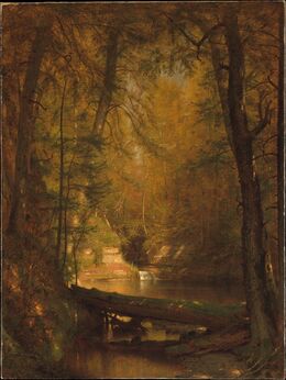 Worthington Whittredge, ‘The Trout Pool’, 1870