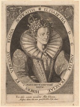 Dominicus Custos after Crispijn de Passe I, ‘Queen Elizabeth’