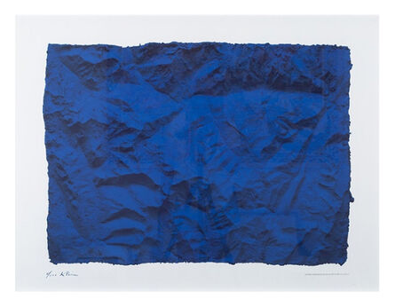 After Yves Klein, ‘Untitled (Planetary Blue Relief, RP6) (Certified by Yves Klein Archives)’, 2015