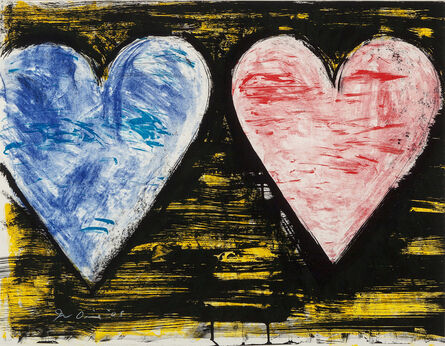 Jim Dine, ‘Two Hearts at Sunset’, 2005