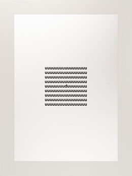 Gerhard Rühm, ‘du’, 1986