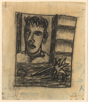 Study for 'Man with a Thistle (Self-Portrait)'