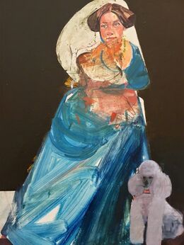 Karim Hamid, ‘Portrait of a Lady with Poodle’, 2016