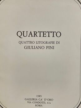 Giuliano Pini, ‘Quartetto’, 1985