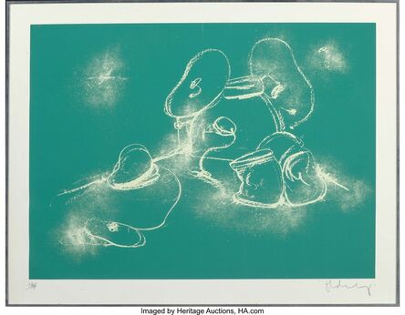 Claes Oldenburg, ‘Soft Drum Set- on Chalk Board’, 1972