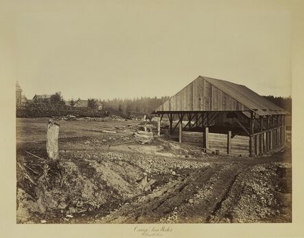 Carleton E. Watkins, ‘Oswego Iron Works, Willamette River’, 1867