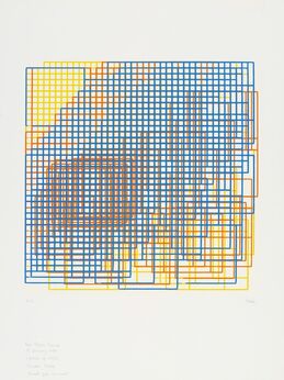 Frieder Nake, ‘Walk-Through-Raster Vancouver Version’, 1972