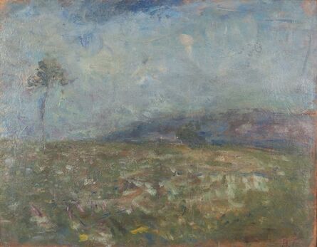 Arturo Tosi, ‘Prato fiorito con albero’, early 1910s