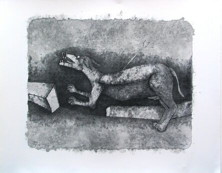 Rufino Tamayo, ‘Perro Herido (Wounded Dog)’, 1989