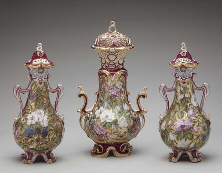 Chelsea Porcelain Factory, ‘Three-piece garniture’, ca. 1760