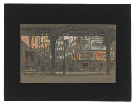 Jules Andre Smith, ‘Under the Third Avenue El’, ca. 1915
